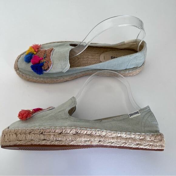 Soludos Tassel Camel Espadrille Smoking Slippers - Picture 4 of 15